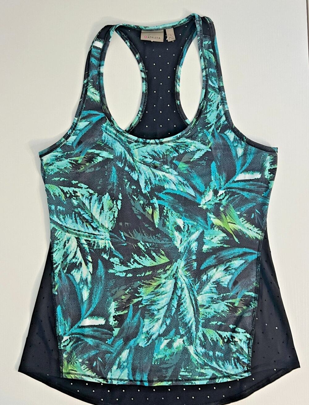 Athleta Women’s Colorful Sleeveless Racerback Athletic Tank Top Size Small